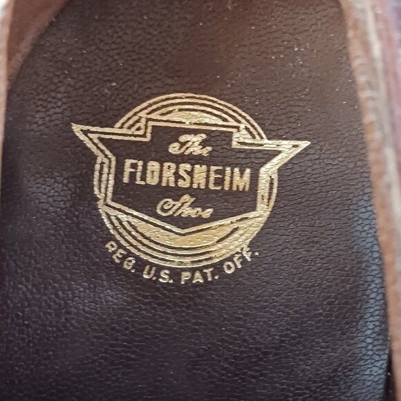 Vintage Florsheim Plain Toe Dress Shoes Men\'s size 8.5 3E (Wide) main image 10